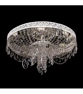 Люстра хрустальная Версаль 070 на 8 ламп Белая Люстра хрустальная Версаль 070 на 8 ламп Белая