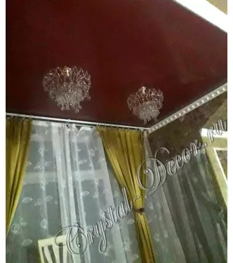 Люстра хрустальная Акация №4 в интерьере